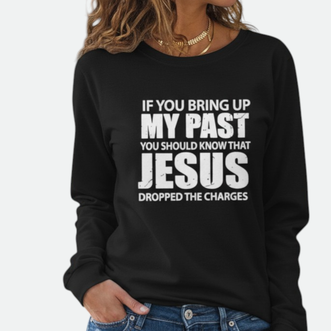 Verve Palette Women's Autumn-Winter Print Casual Round-Neck Long Sleeve Tee